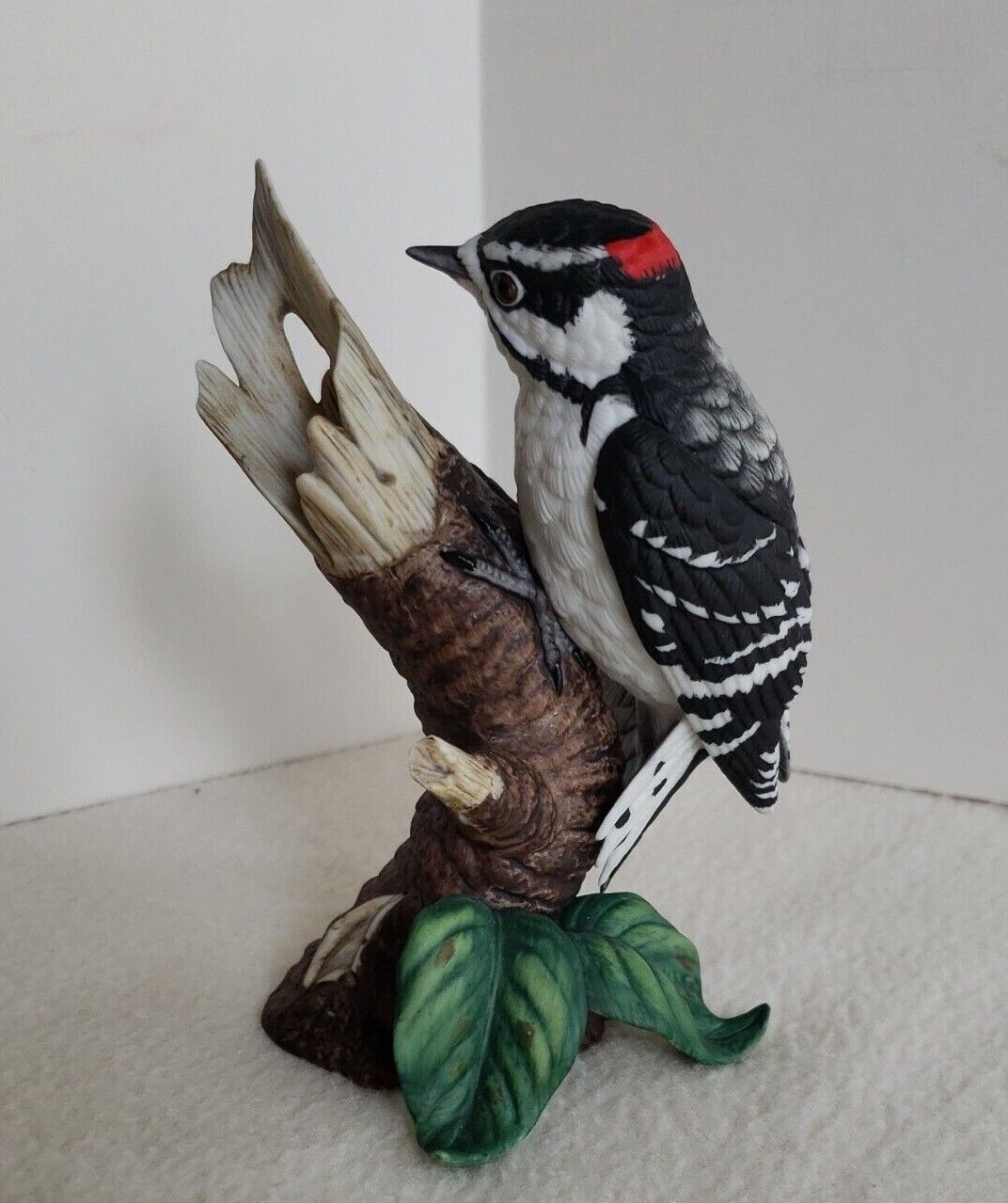 Lenox Downy Woodpecker Fine Porcelain Bird (1989)