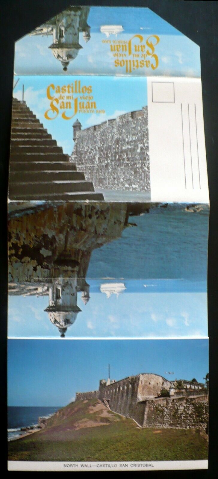 1970s Folder Castillos De San Juan Pr, Views Of The Old Forts, Coat Of Arms, Aer